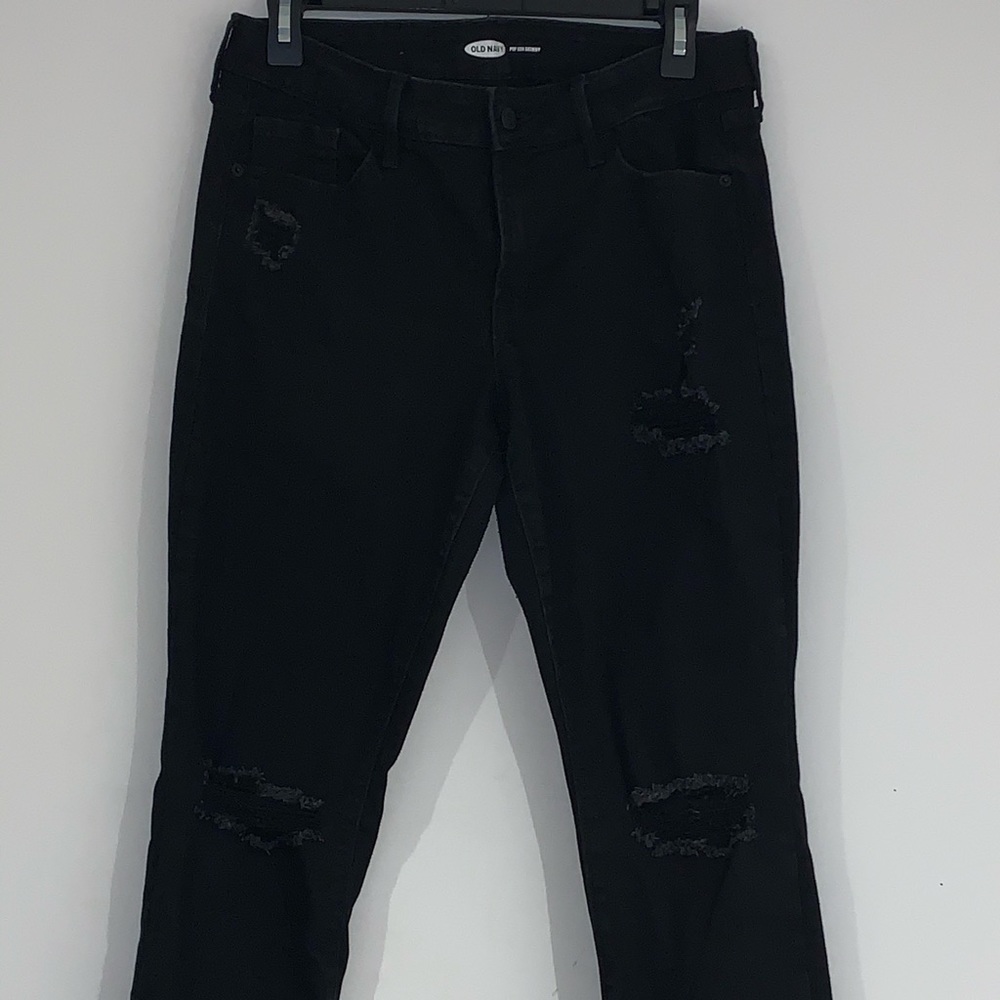 Old navy rockstar black distressed jeans